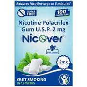 Nicover® Nicotine Gum — Sugar-Free Mint (2mg)