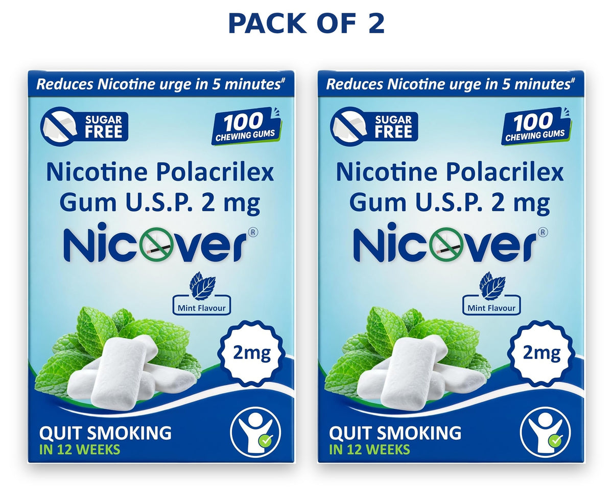 Nicover® Nicotine Gum — Sugar-Free Mint (2mg)